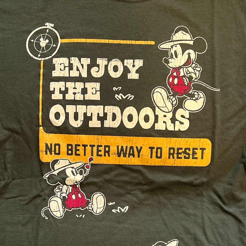 Disney Mickey Mouse Green T-shirt Men’s Small
